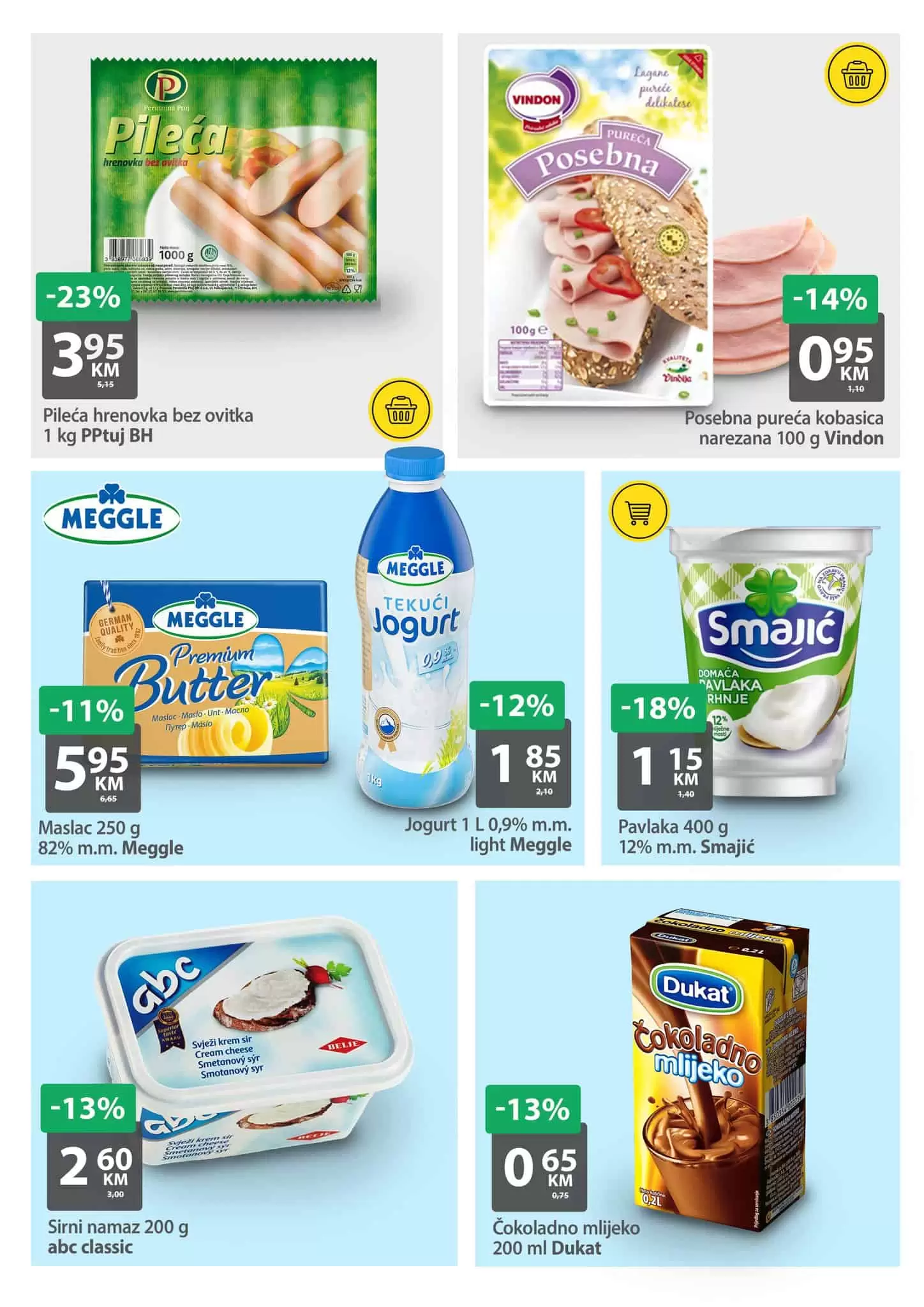 Bingo vikend akcija donosi nam strasno dobre cijene hrane. Popusti kod prehrambenih proizvoda dosežu i do 29%, dok na proziivodima za njegu koze i do 49%. Pogledajte i ustedite.