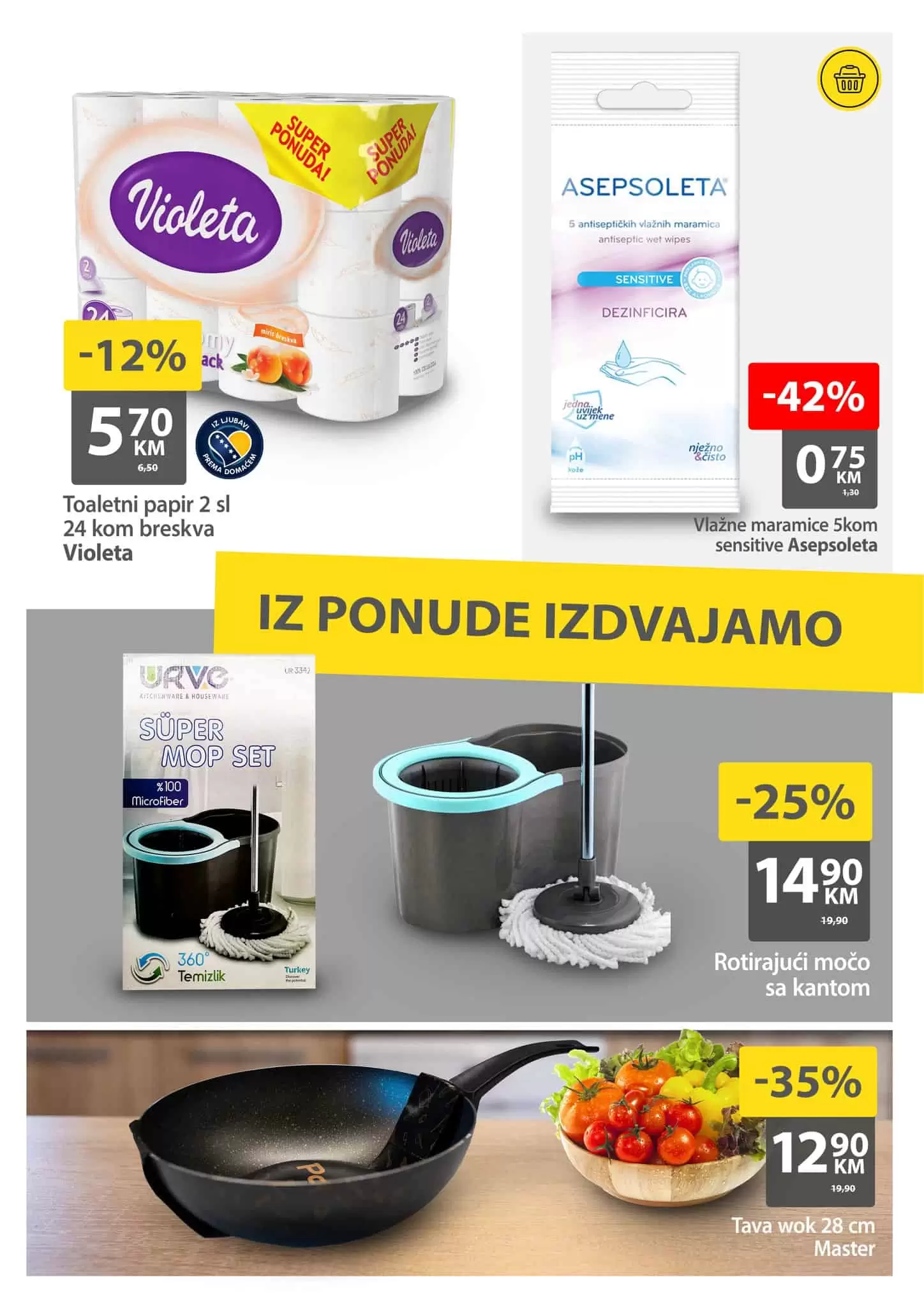 Bingo vikend akcija donosi nam strasno dobre cijene hrane. Popusti kod prehrambenih proizvoda dosežu i do 29%, dok na proziivodima za njegu koze i do 49%. Pogledajte i ustedite.
