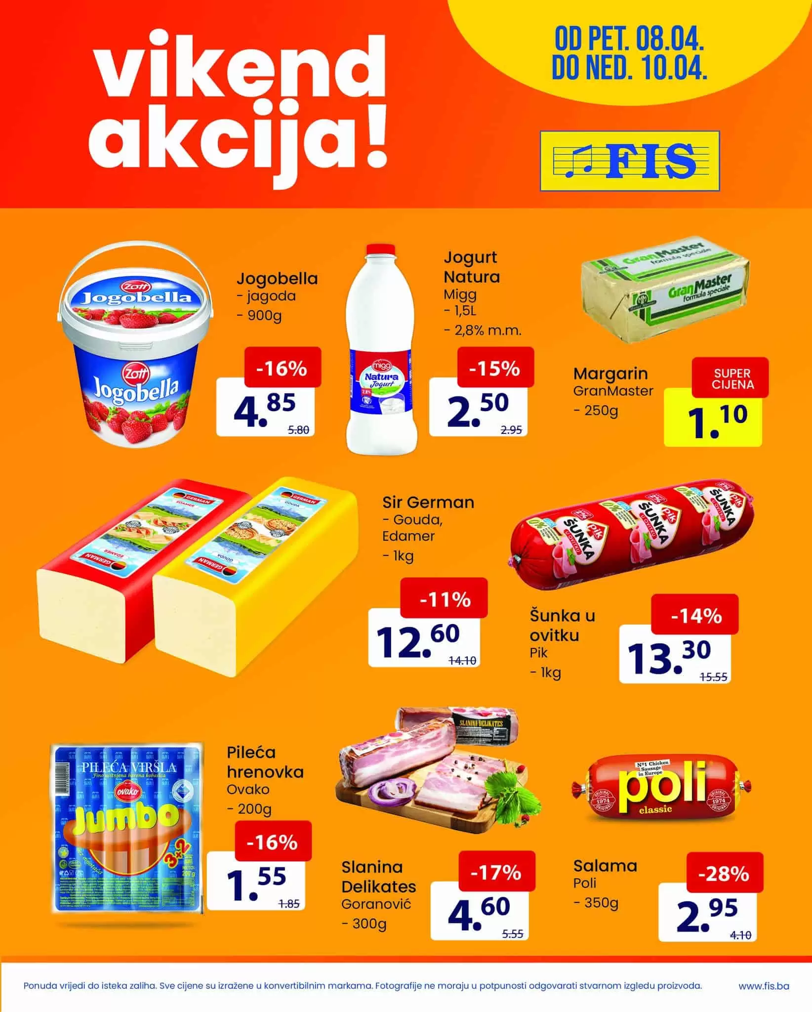 Fis vikend akcija donosi nam super ponudu na odjelu prehrane. Popusti i do 30% na odjelu Fis prehrane!