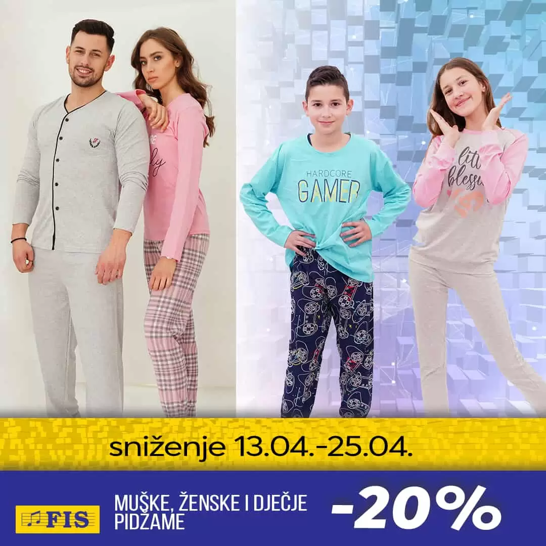 Sniženje za Uskrs u svim Fis prodajnim centrima! Obnovite svoju garderobu!