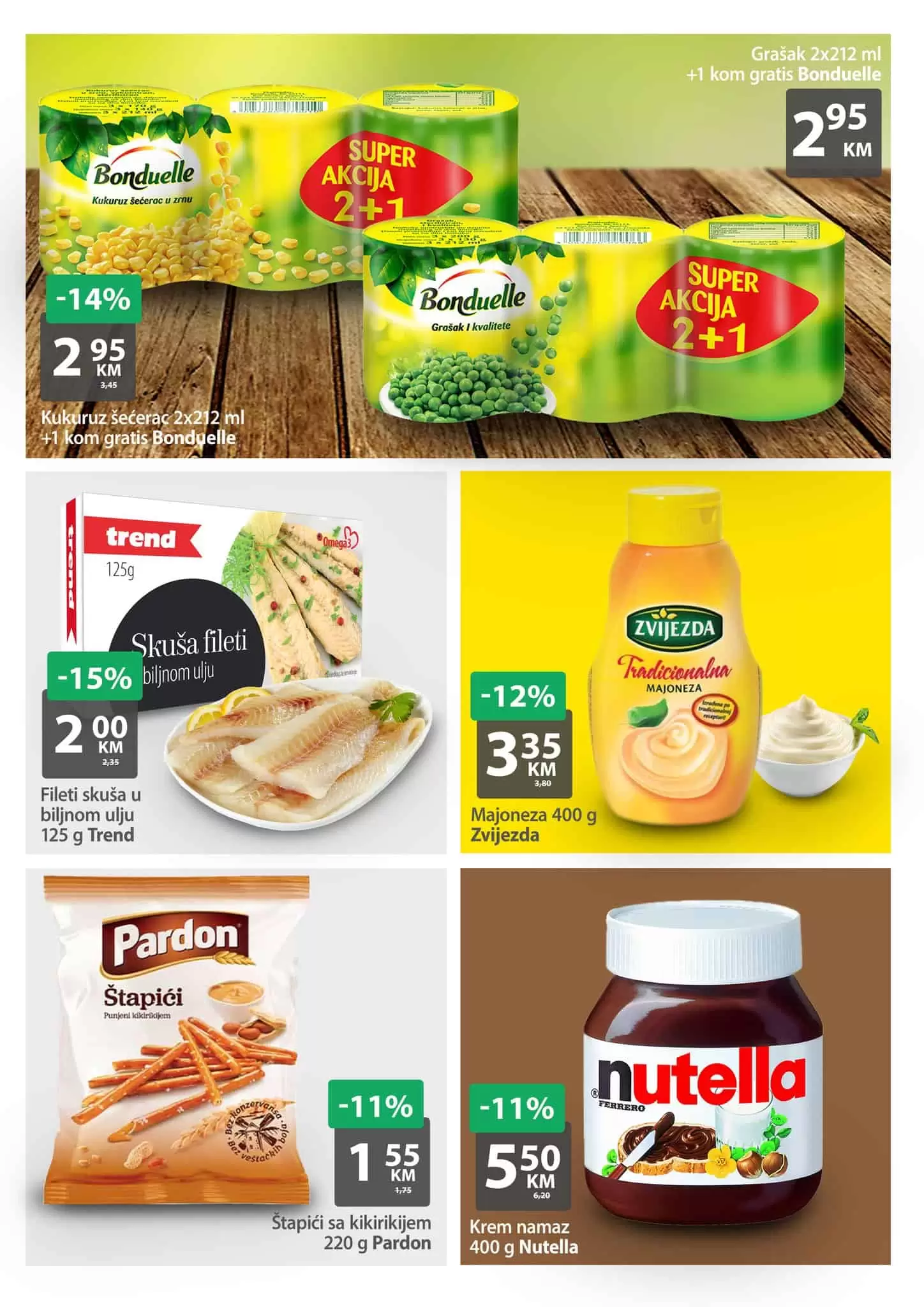 Nova Bingo vikend akcija donosi nam popuste i do 49%! Kupujte po sniženim cijenama meso, mesne praradjevine, mlijecni asortiman, priloge jelima.