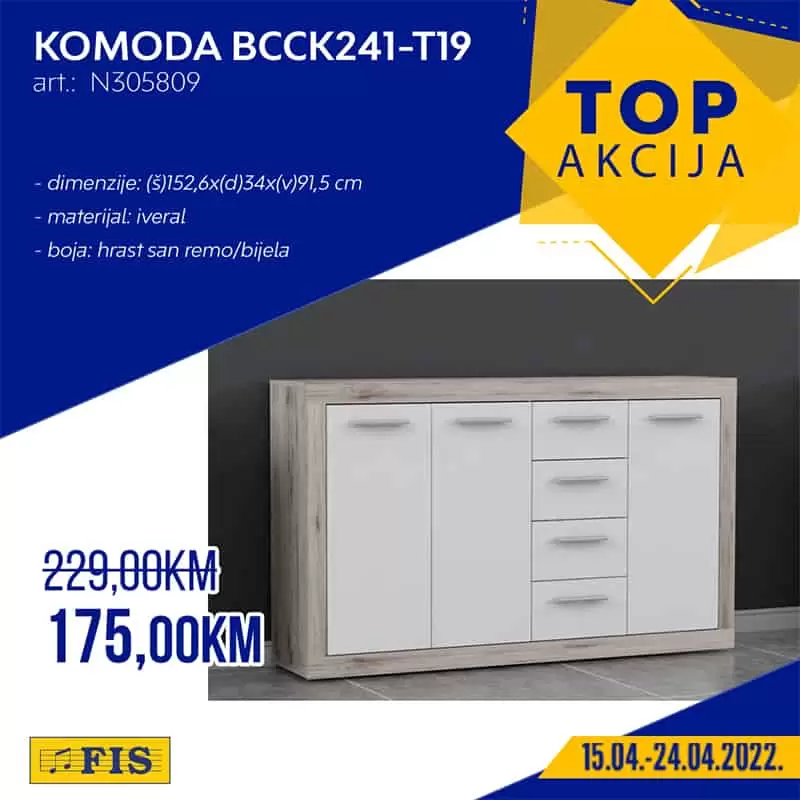 Fis TOP akcija donosi nam super cijene namjestaja, odjece, obuce. Iskoristite Fis katalog i kupujte po akcijskim cijenama!