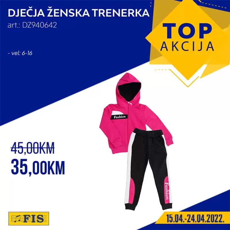 Fis TOP akcija donosi nam super cijene namjestaja, odjece, obuce. Iskoristite Fis katalog i kupujte po akcijskim cijenama!
