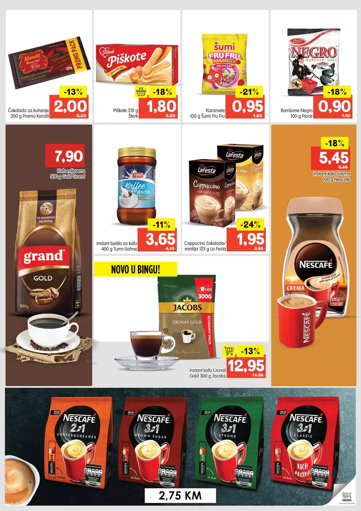 Koja kafa je Tvoj izbor? U novom Bingo katalogu pronadjite sniženje KAFE!