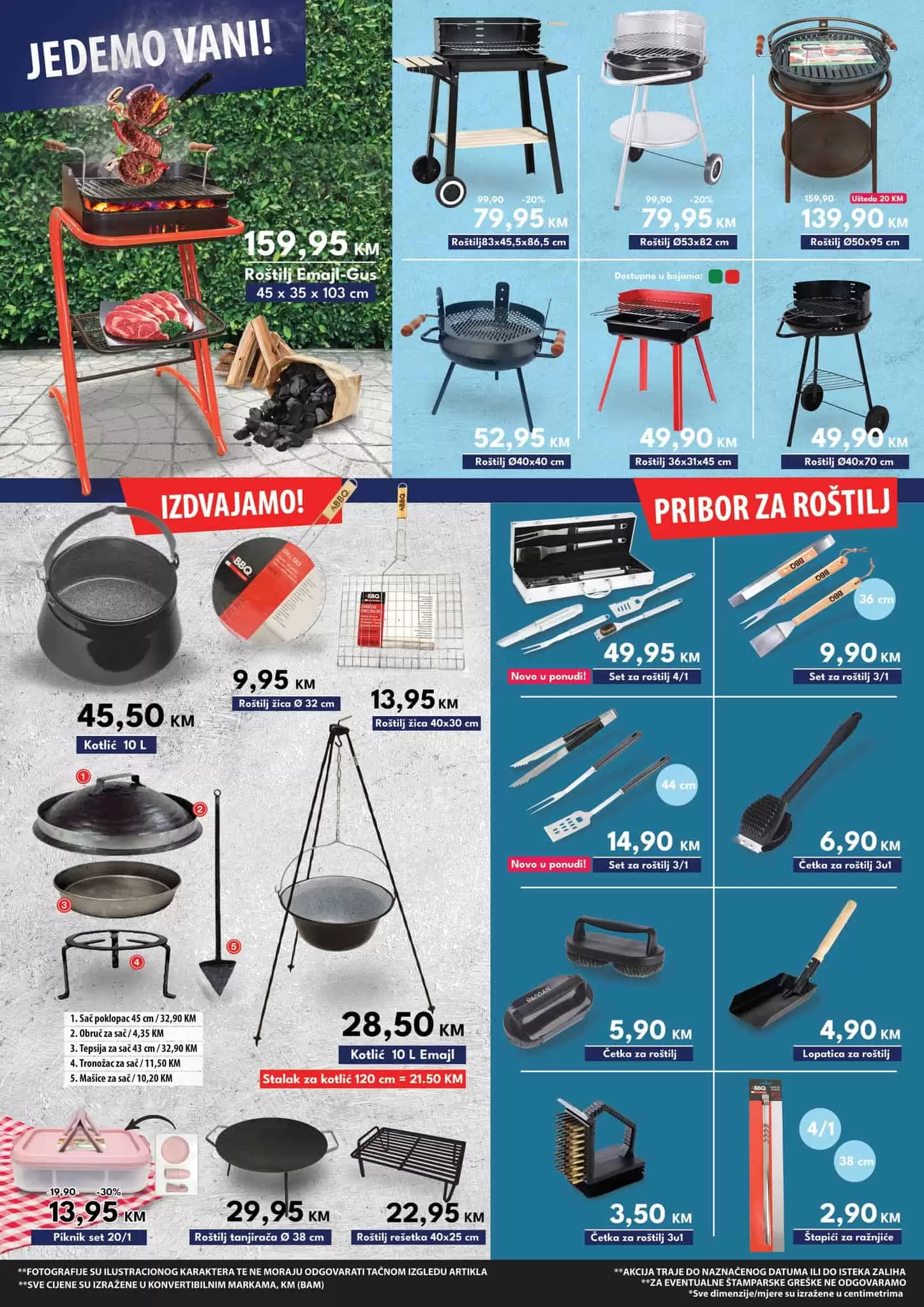 Za ukusne obroke na svježem zraku. Veliki izbor roštilja, pribora za roštilj pogledajte u nastavku
