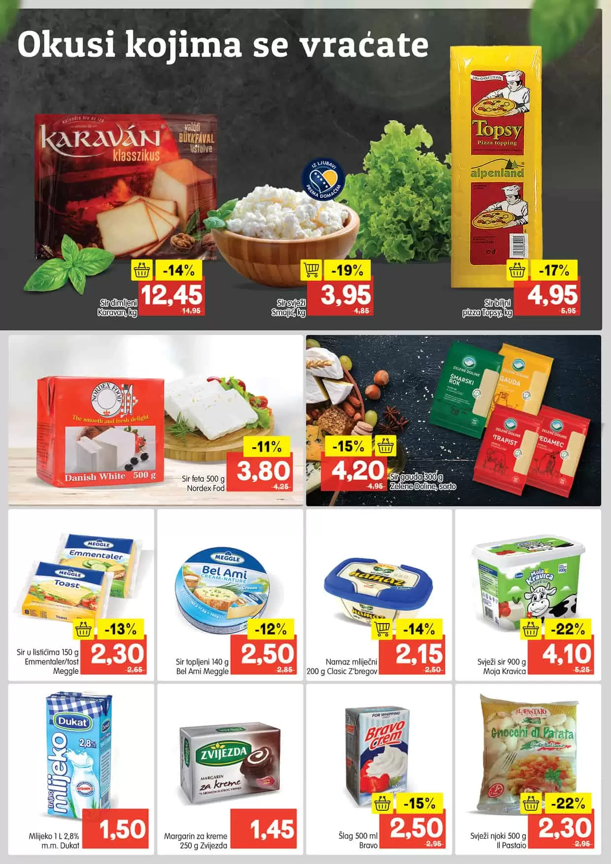 Bingo katalog donosi nam snižene cijene mliječnih proizvoda!