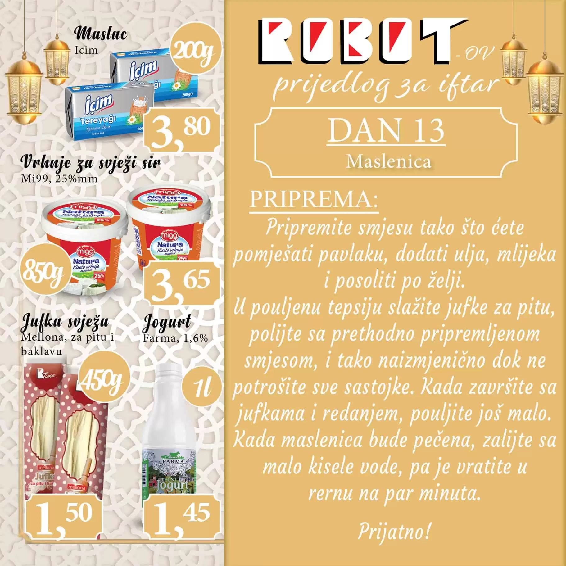 Robot super akcija donosi nam 12 ideja za Iftar