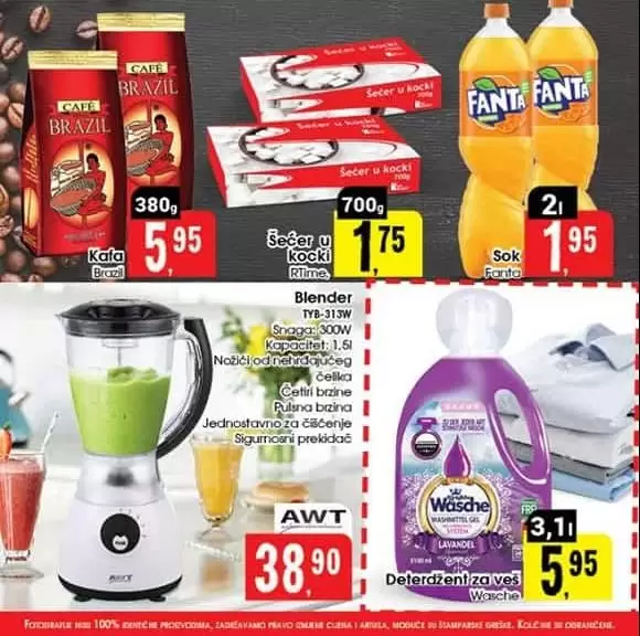 Robotva super akcija za poocetak sedmice donosi nam snizenje hrane. Na snizenju su jaja, jogurt, jabuke, limun