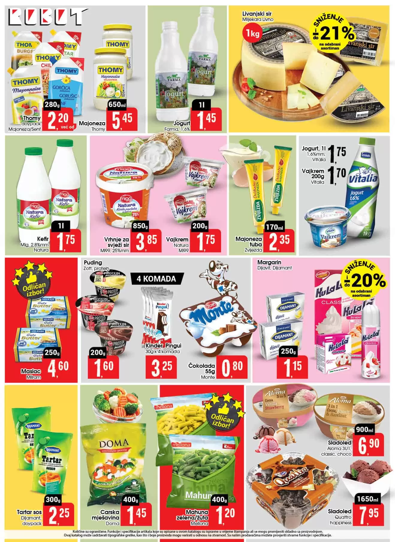 Robot akcijski katalog donosi nam super cijene prehrambenih proizvoda!