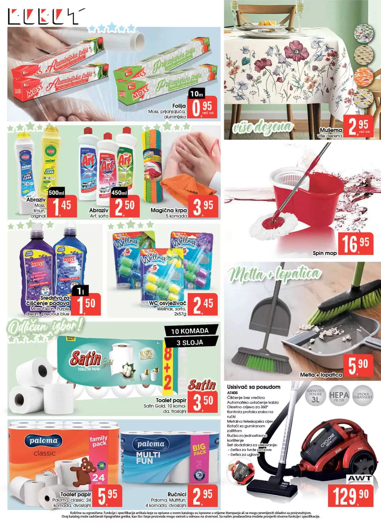 Robot akcijski katalog donosi nam super cijene proizvoda za ciscenje doma.