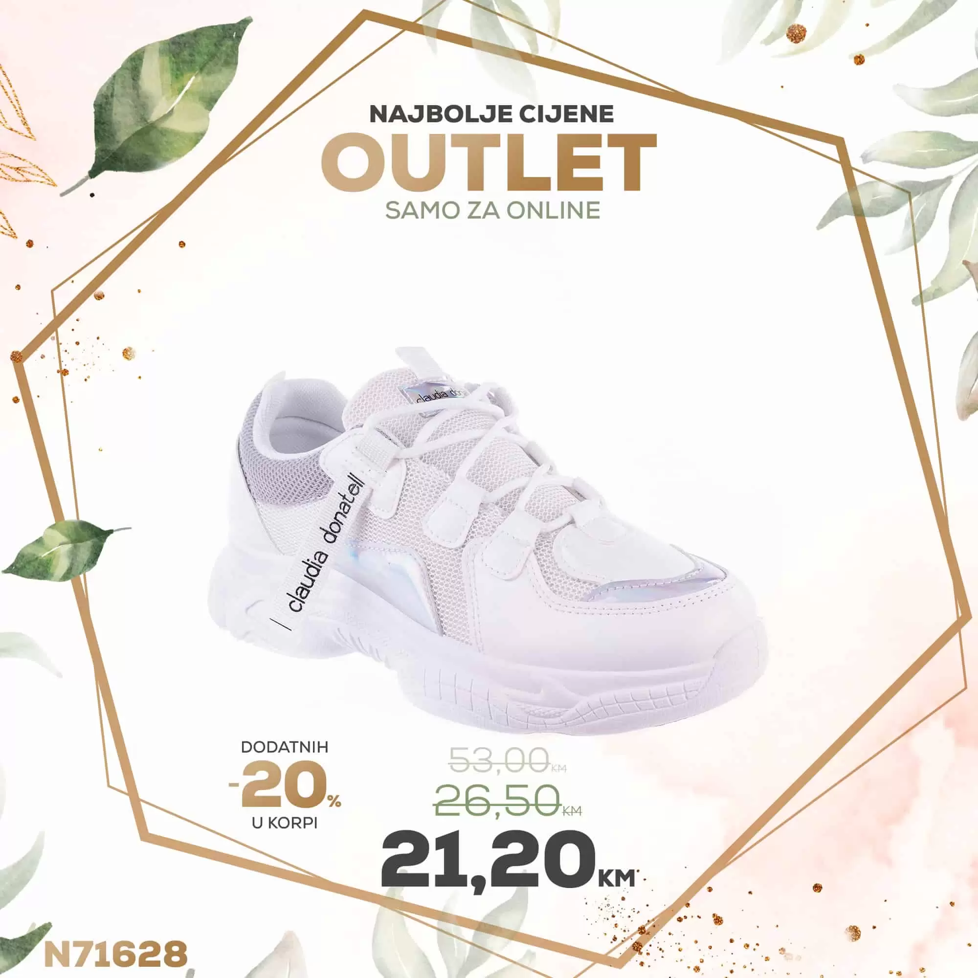 Pogledajte sniženje ciplela, baletanki, patika, tena. Metro Obuca dodatno sniženje 20%!