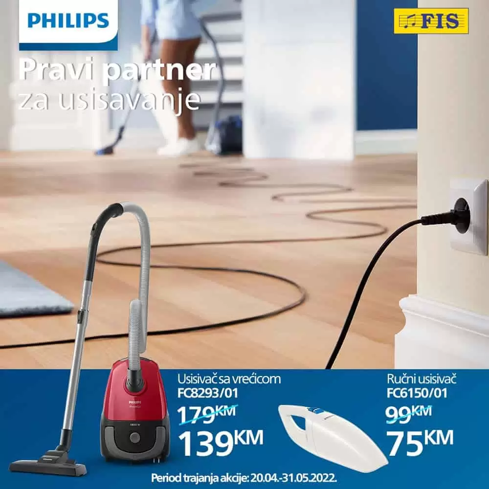 Koristite li ručni usisivač? Ukoliko Vam je potreban novi ili želiite zamijenitit stari sada je pravo vrijeme. Philips ručni usisivač snižen je na 75 KM.
