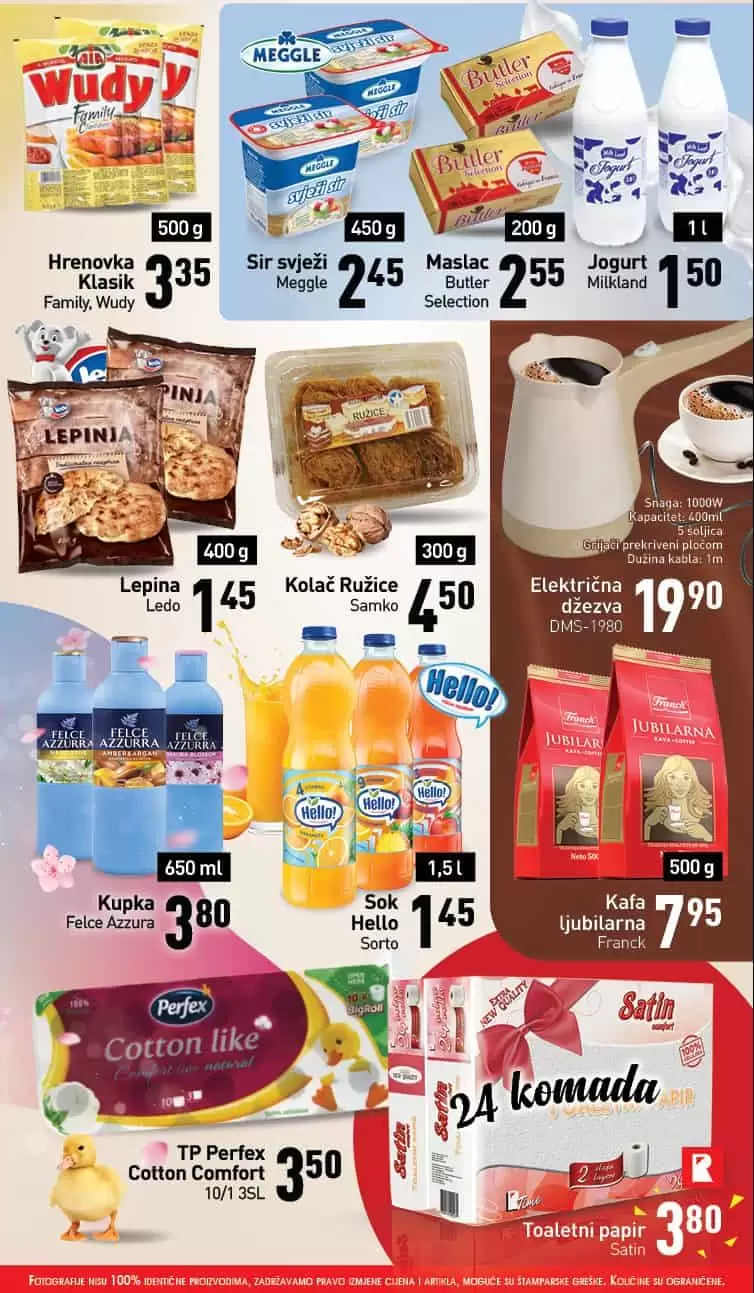 Robot vikend akcija donosi nam super cijene piletine, voca i povrca, kafe!