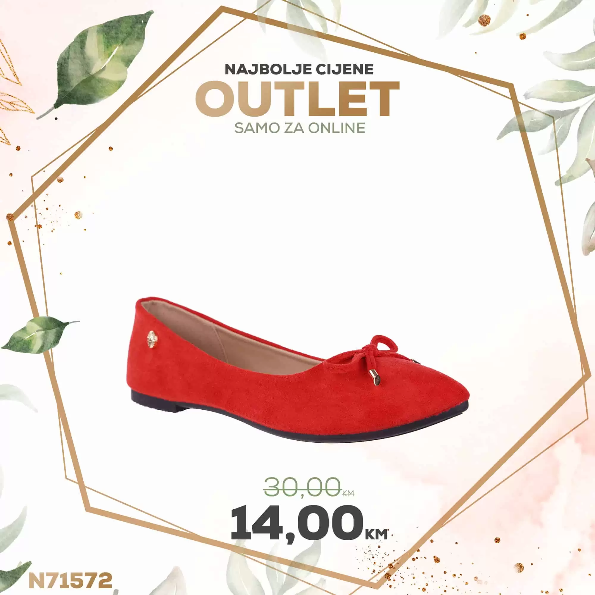 Pogledajte sniženje ciplela, baletanki, patika, tena,