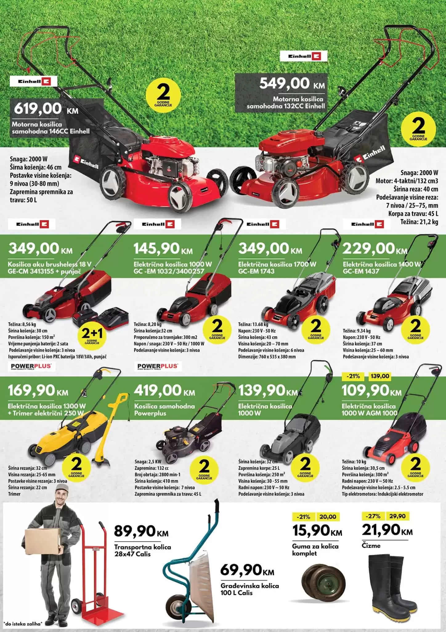 Pronadjite veliki izbor motornih kosilica po akcijskim cijenama!U Bingu možete pronaći i transportna kolica, akcijske cijene 89,90 KM.