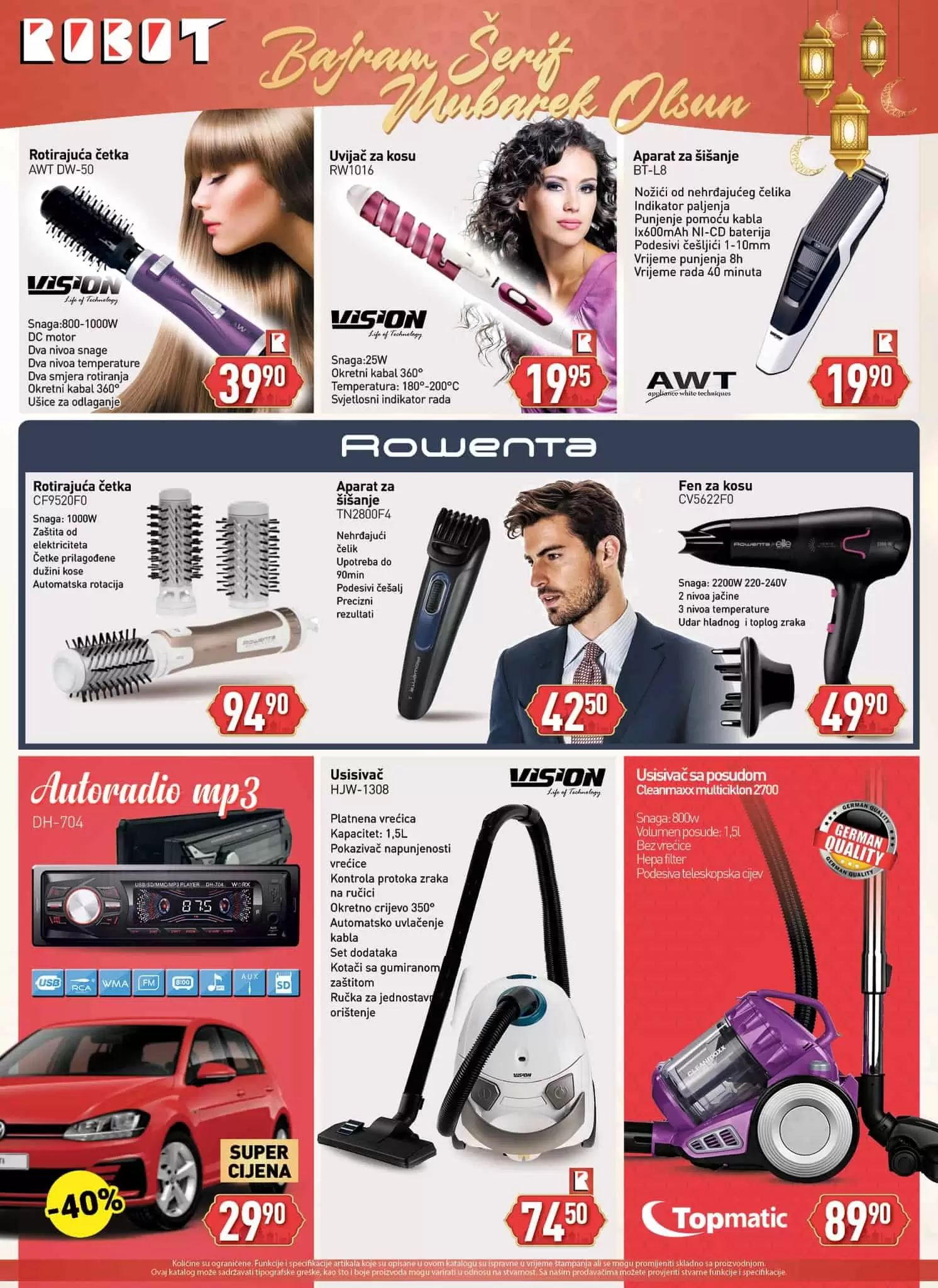 Robot katalog donosi nam akcijske cijene hrane i kuncnih potrepstina! Uštedite novac, posjetite Robot poslovnice!