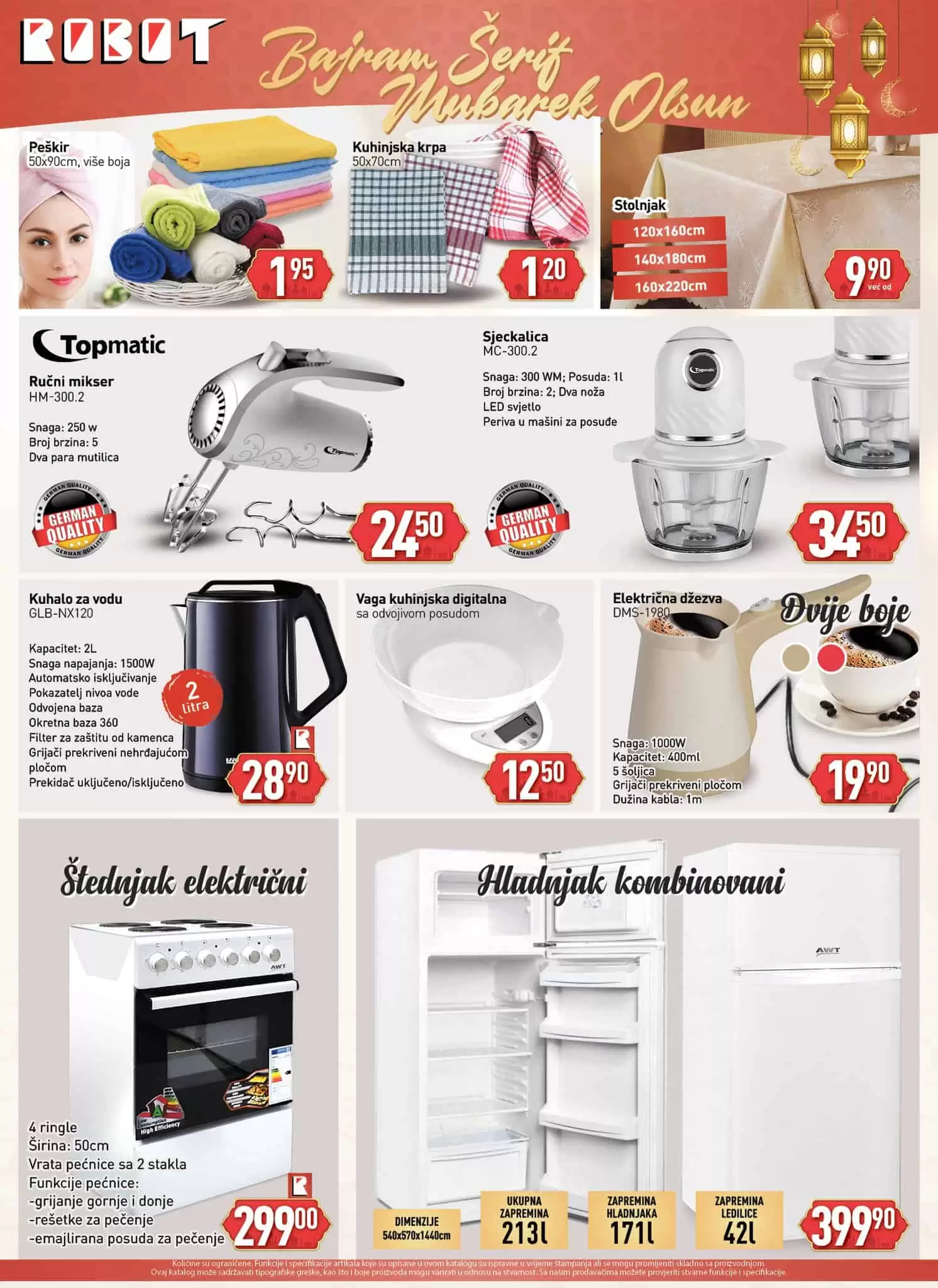 Robot katalog donosi nam akcijske cijene hrane i kuncnih potrepstina! Uštedite novac, posjetite Robot poslovnice!