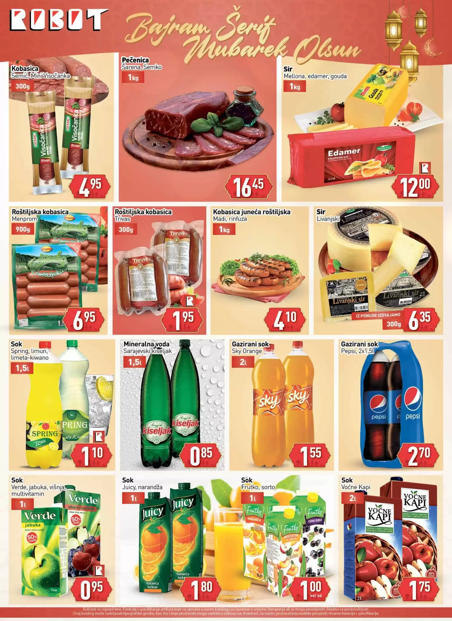 Robot katalog donosi nam akcijske cijene hrane i kuncnih potrepstina! Uštedite novac, posjetite Robot poslovnice!