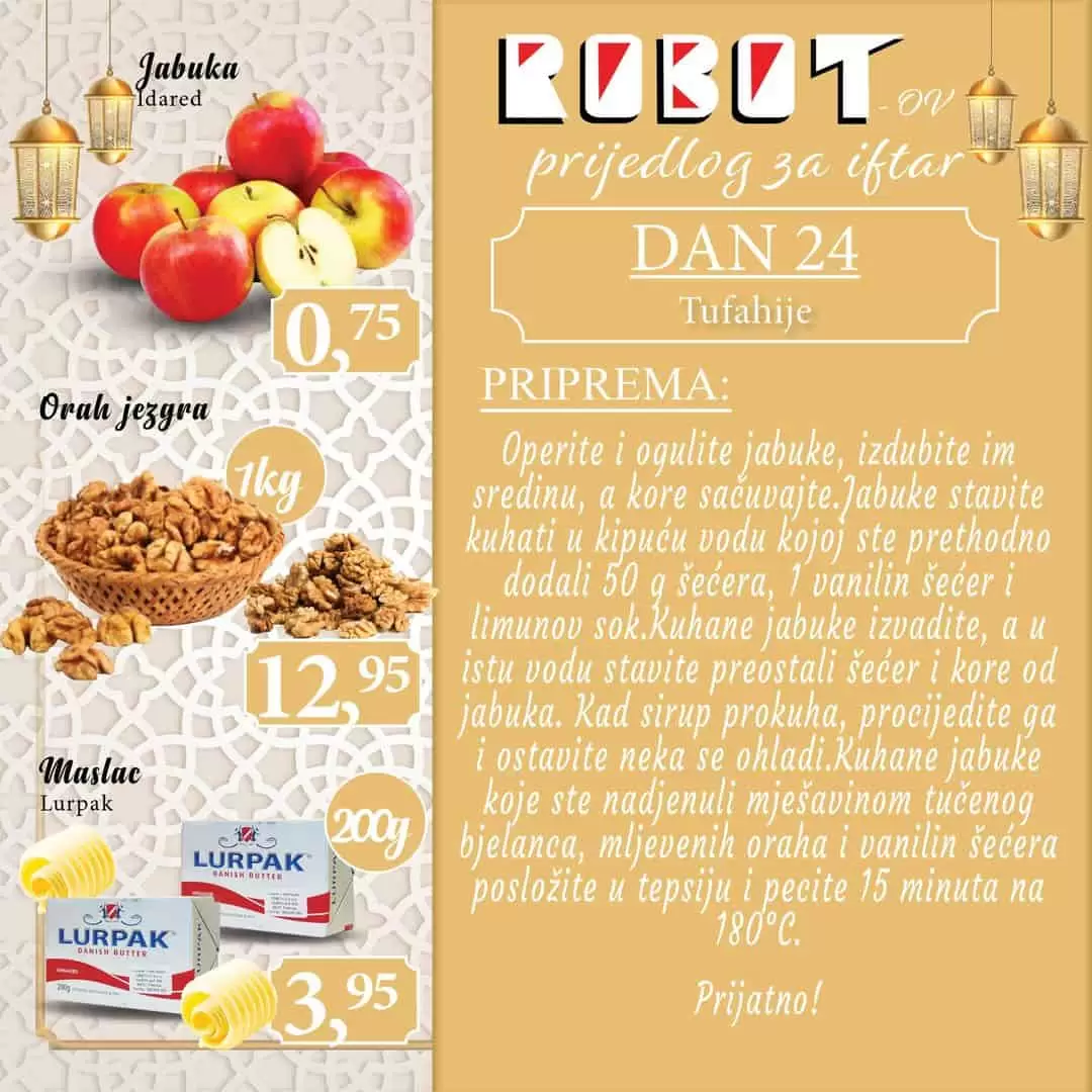 ideje za Iftar! Akcijske cijene u Robot centrima.
