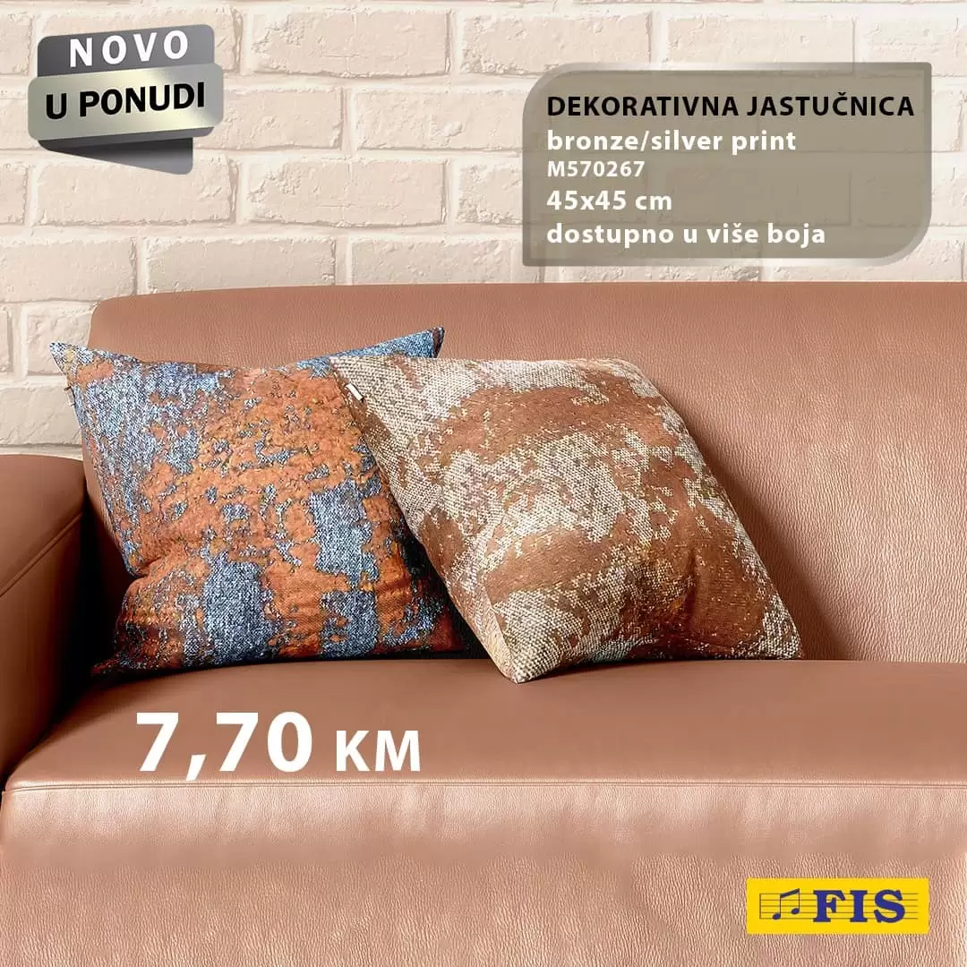 Novo u Ambyenta ponudi! Ukrasni jastuci, stotlnjaci, nadsolnjaci, prekrivaci za kauc.