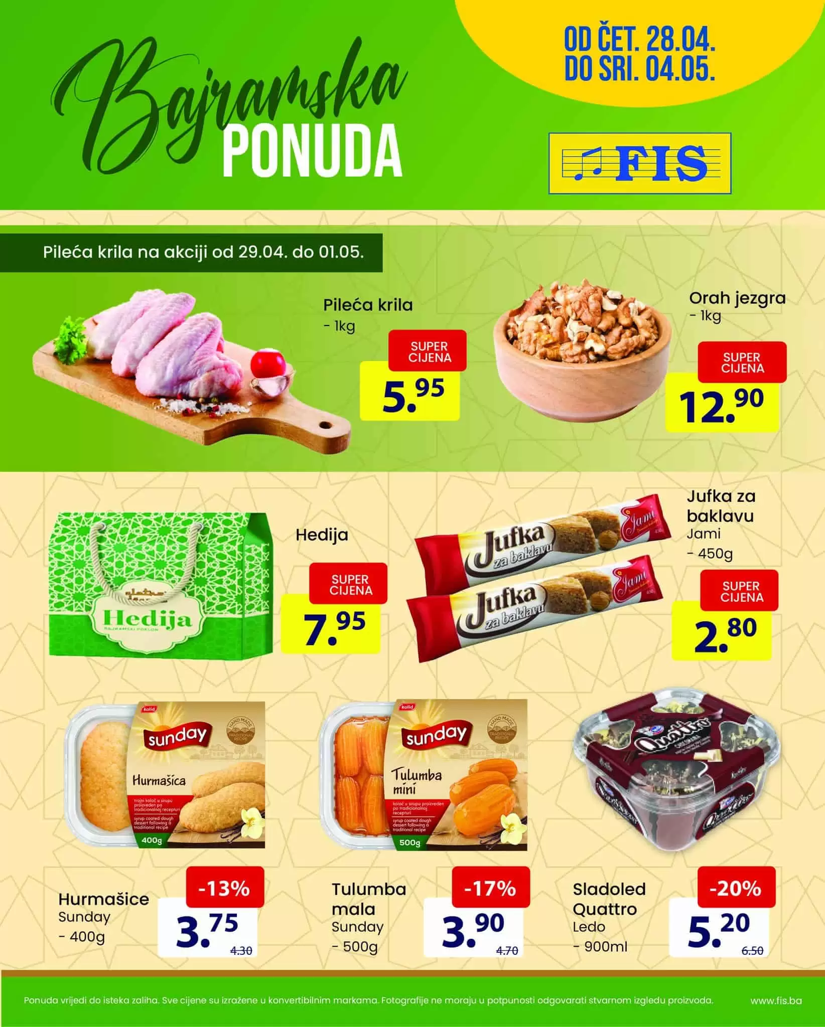 bajramska ponuda u Fis marketima!
