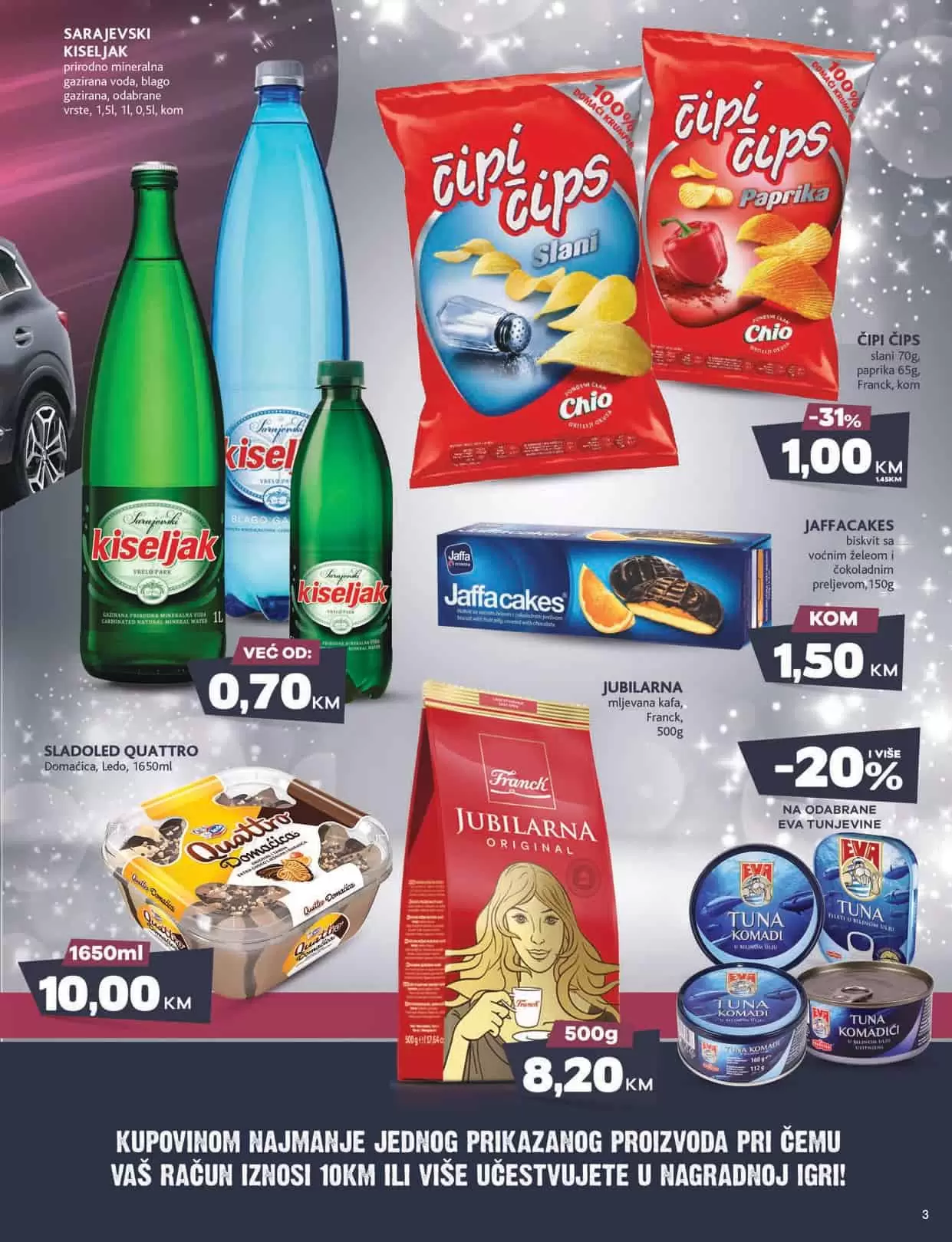 Mercator katalog donosi nam snižene/akcijske cijene prehrame, kucne hemije i opreme, proizvoda za njegu i hiigijenu.