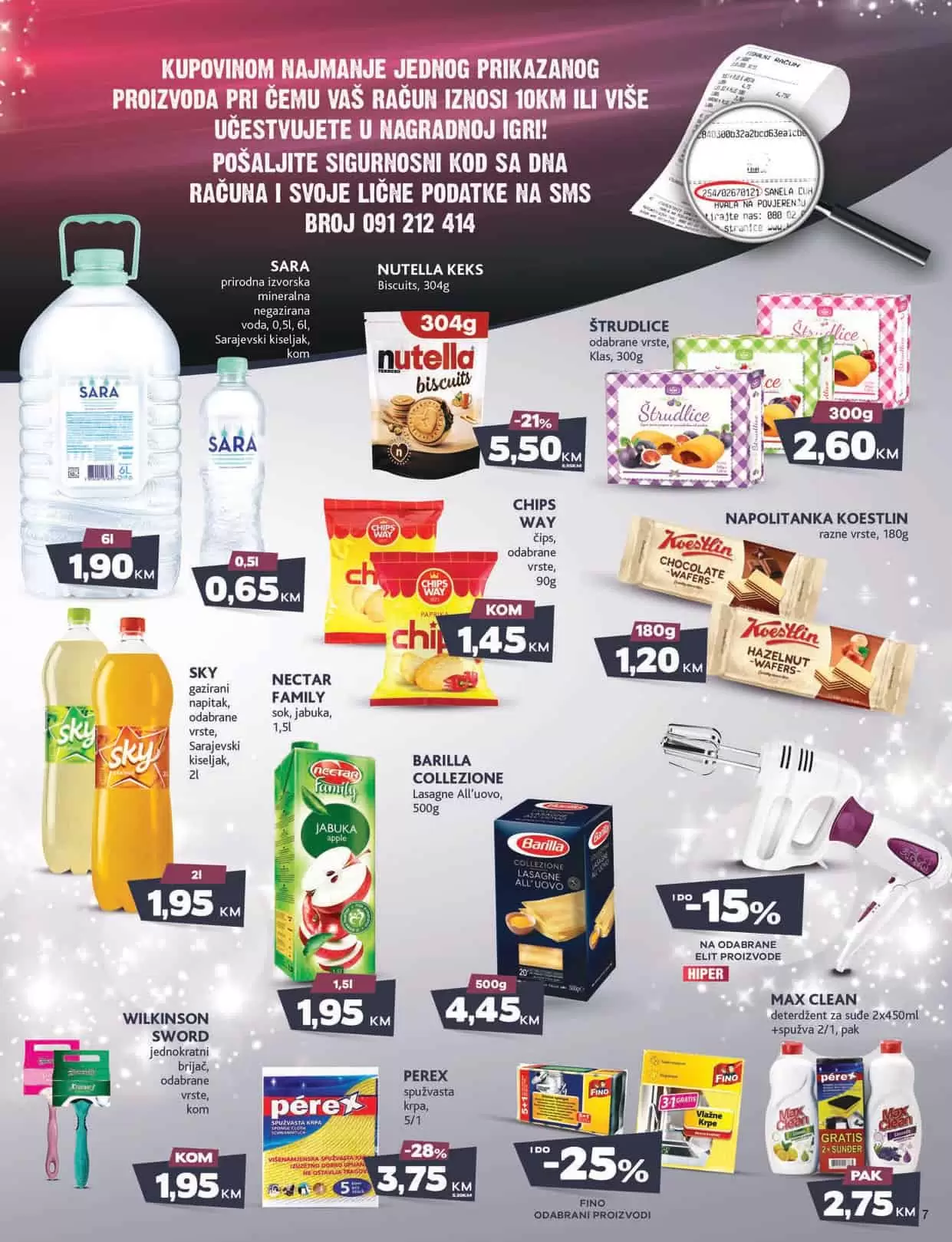 Mercator katalog donosi nam snižene/akcijske cijene prehrame, kucne hemije i opreme, proizvoda za njegu i hiigijenu.