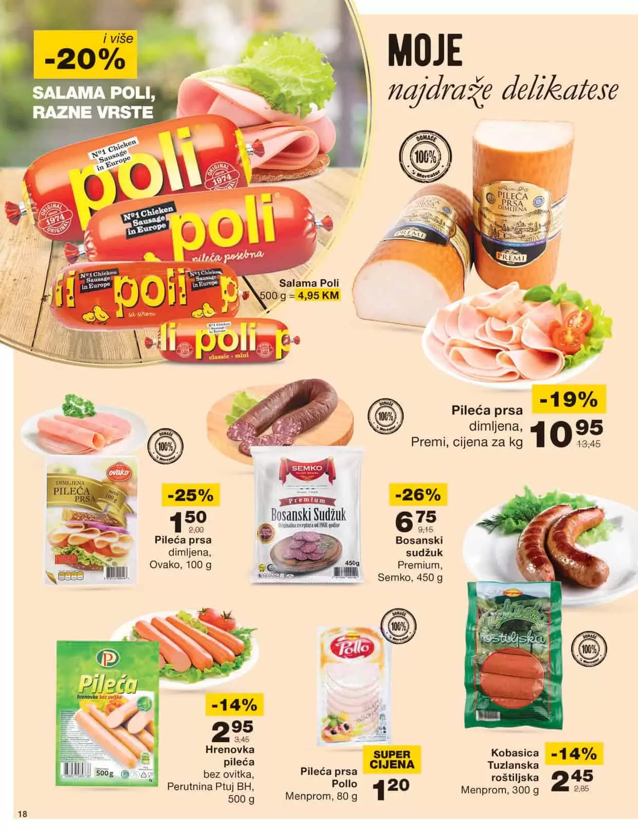 Mercator katalog donosi nam snižene/akcijske cijene prehrame, kucne hemije i opreme, proizvoda za njegu i hiigijenu.
