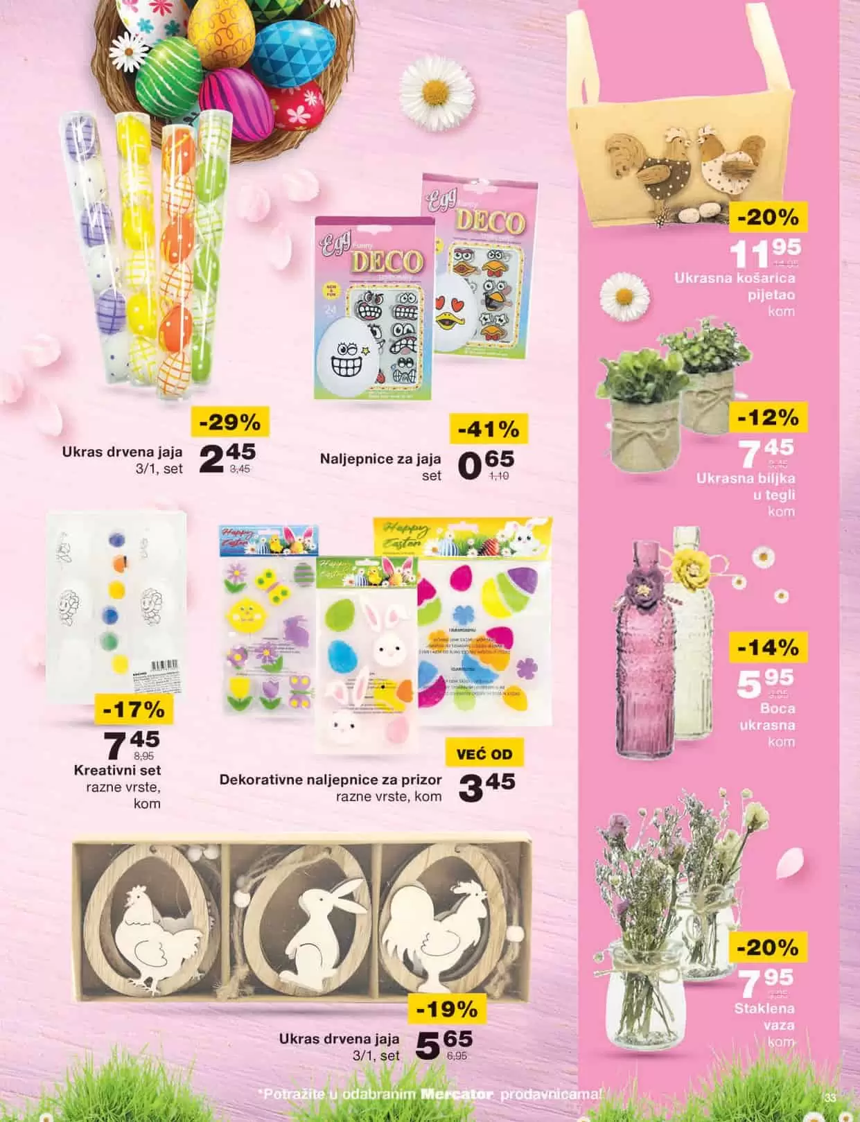 Mercator katalog donosi nam snižene/akcijske cijene prehrame, kucne hemije i opreme, proizvoda za njegu i hiigijenu.