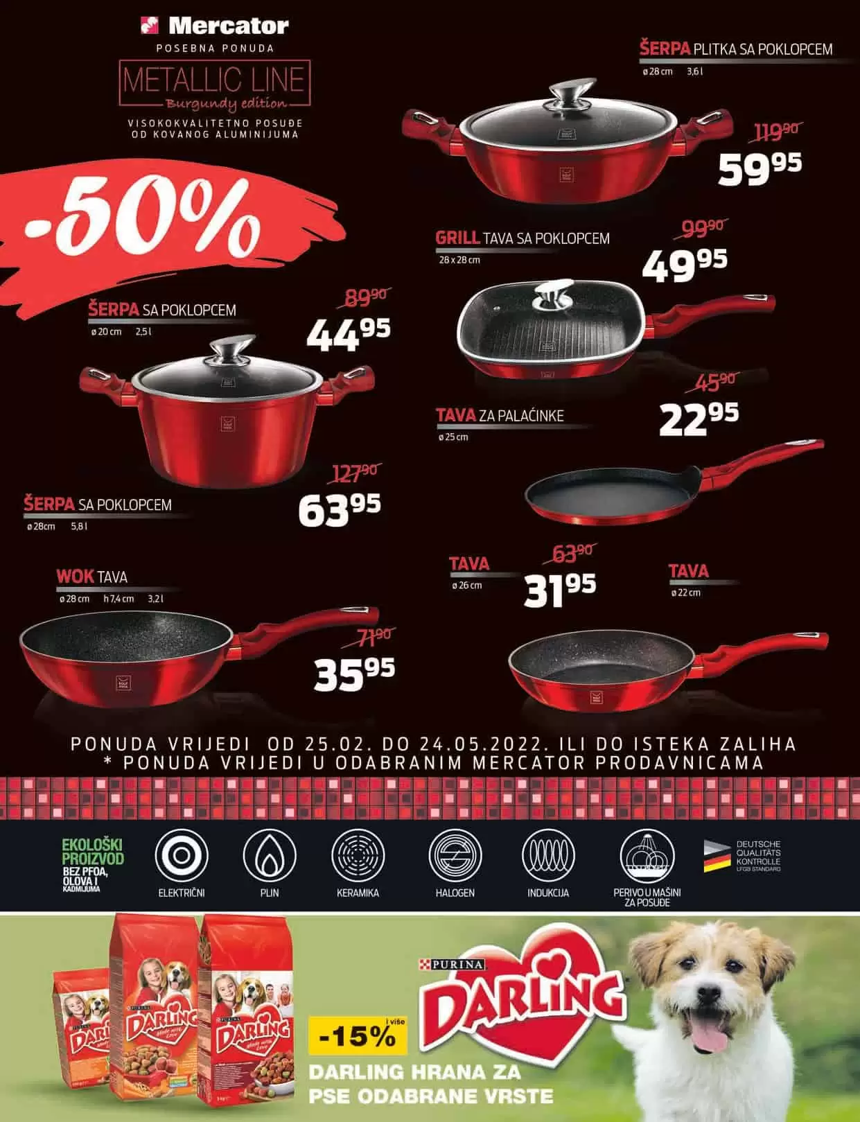 Mercator katalog donosi nam snižene/akcijske cijene prehrame, kucne hemije i opreme, proizvoda za njegu i hiigijenu.