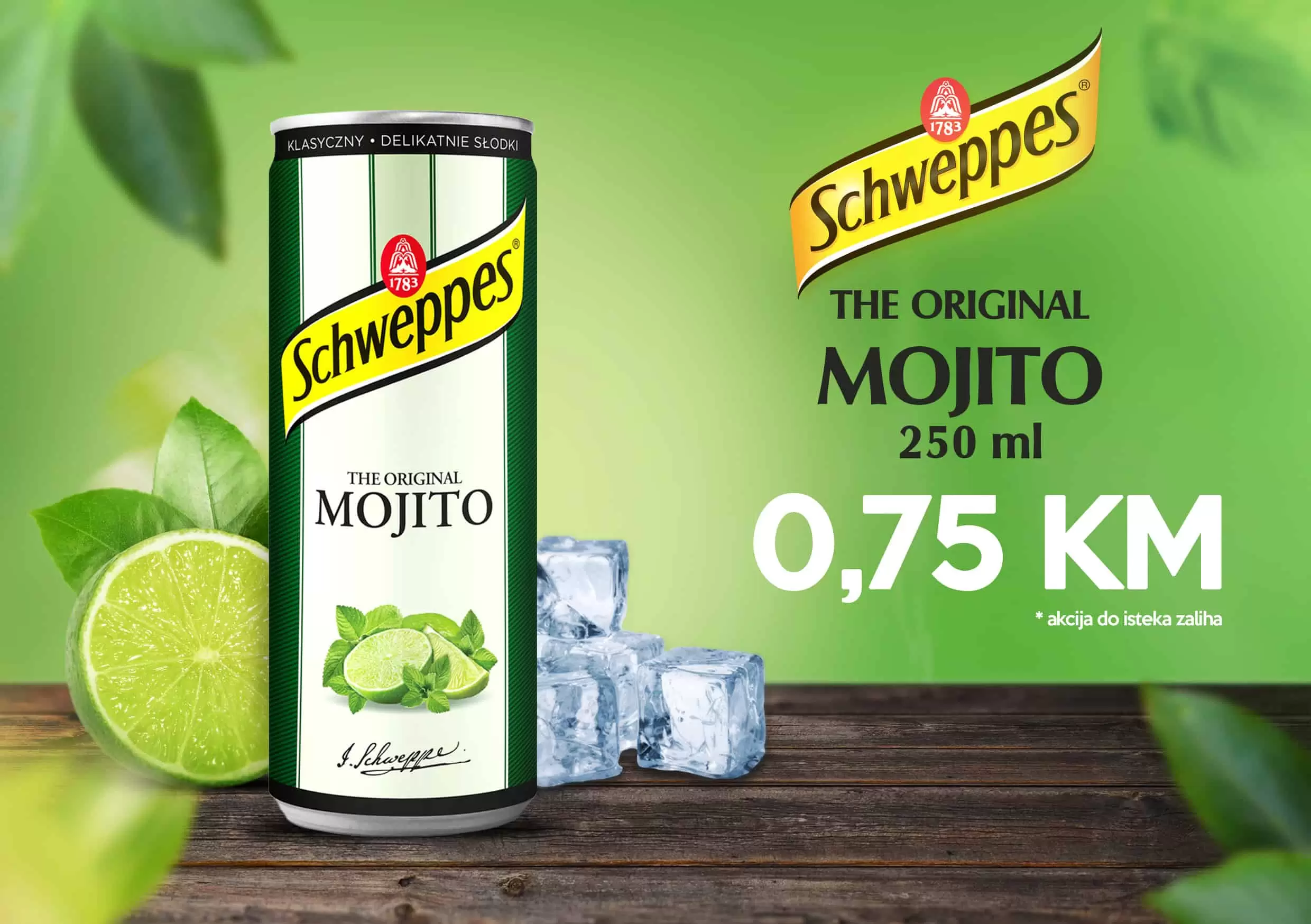 Schweppes The Original MOJITTO 250 ml samo 0,75 KM!