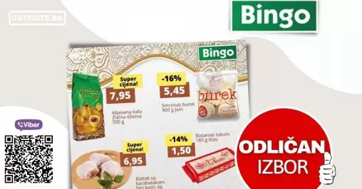 Ramazanska sniženja u Bingo marketima! Iskoriste akcijske cijene svjezeg mesa, kafe!