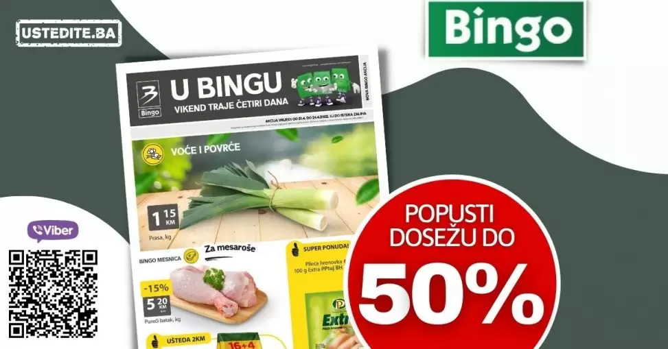 Nova Bingo vikend akcija je tu! Donosi nam popuste i do 41%!