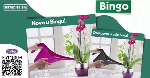 U svim Bingo prodavnicama pronadjite sve za njegu i uzgoj orhideja. Kante za zalijevanje orhideja, saksija za orhideje!