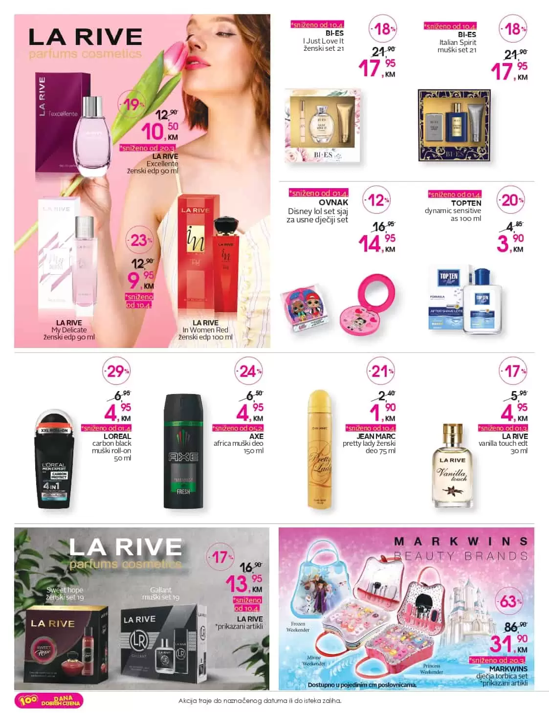 U cm prodavnicama očekuje vas sniženje LA RIVE parfema!