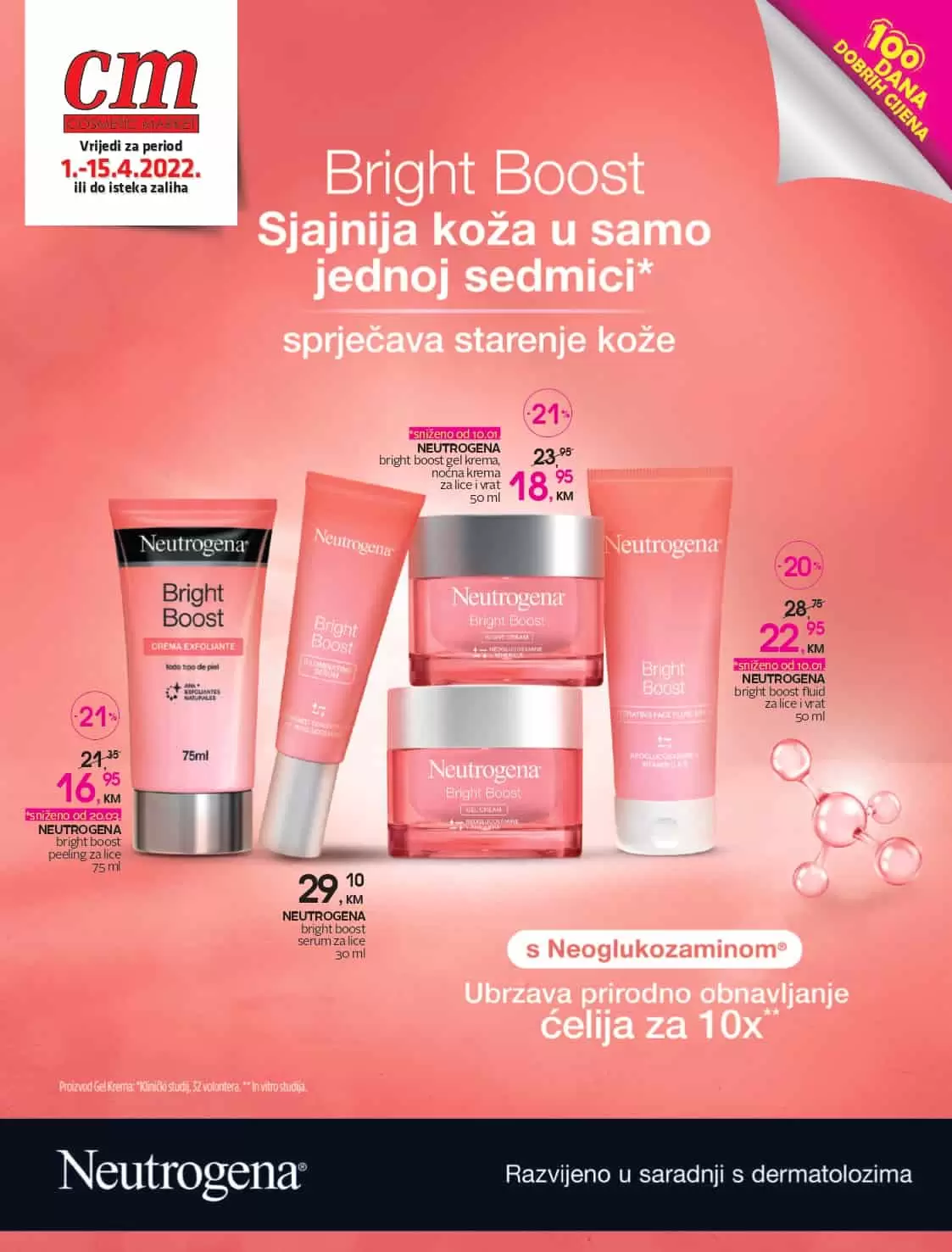 Vrijeme je za novi cm katalog! Donosi nam sjajnu ponudu make up prozivoda, parfema, prozivoda za njegu lica i tijela, baby kozmetike i higijene, prozivoda za čišćenje doma.. cm akcijski katalog donosi na popuste i do 50% na odabrani asortiman.