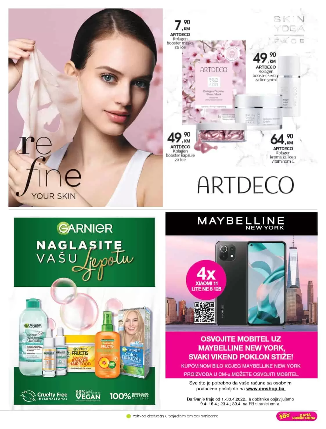 Vrijeme je za novi cm katalog! Donosi nam sjajnu ponudu make up prozivoda, parfema, prozivoda za njegu lica i tijela, baby kozmetike i higijene, prozivoda za čišćenje doma..  cm akcijski katalog donosi na popuste i do 50% na odabrani asortiman. 