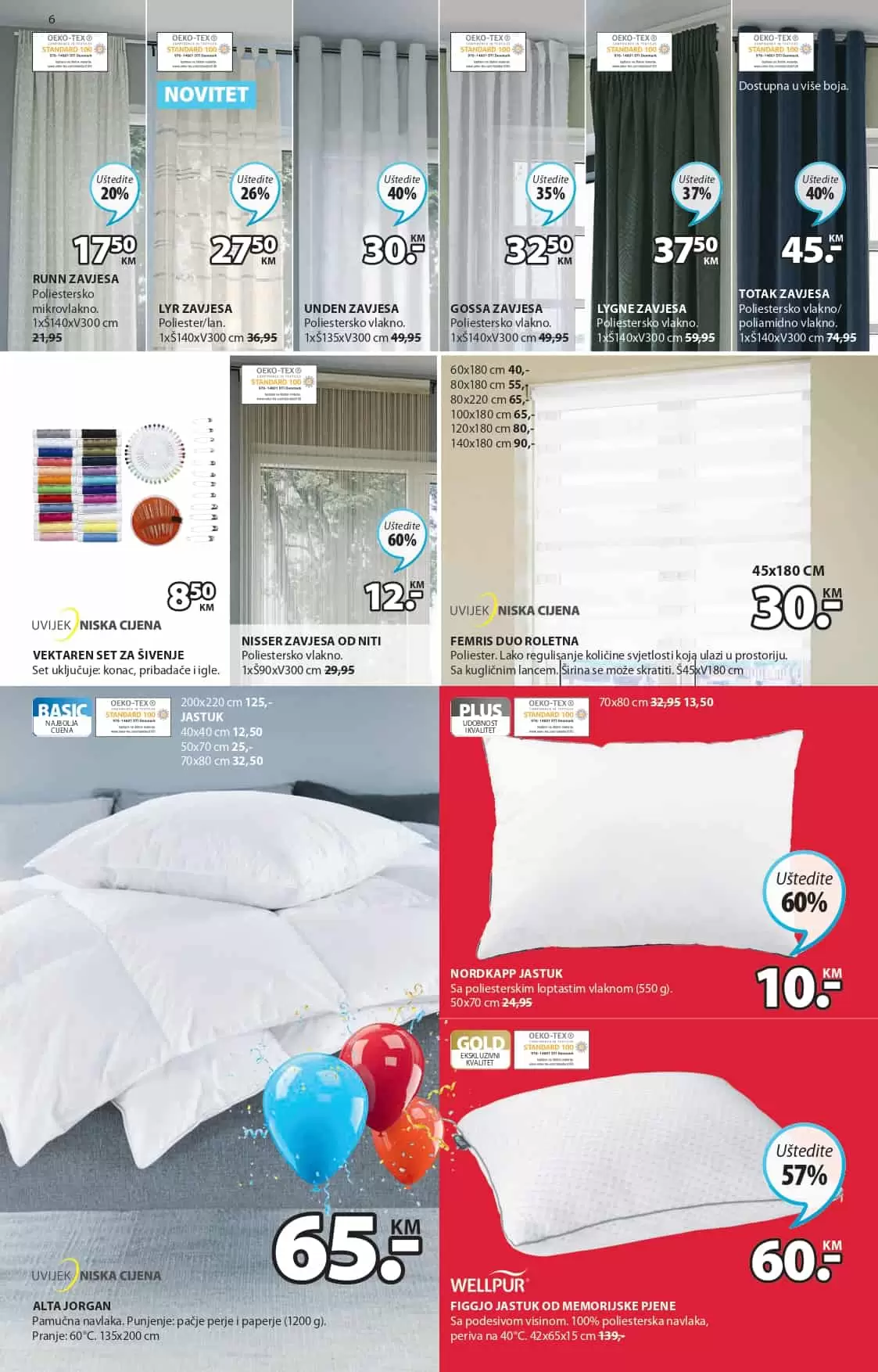 Ukoliko ste ljubitelj JYSK namještaja imamo sjajnu vijest za vas! Jysk slavi 43. rodjendan i tom prilikom daruje nam velike popuste i do 65%! Jysk bastenski namjestaj, jysk tekstil, jysk posteljine, jysk ormari samo je mali dio kategrija na kojima vas ocekujuu snizenja. 