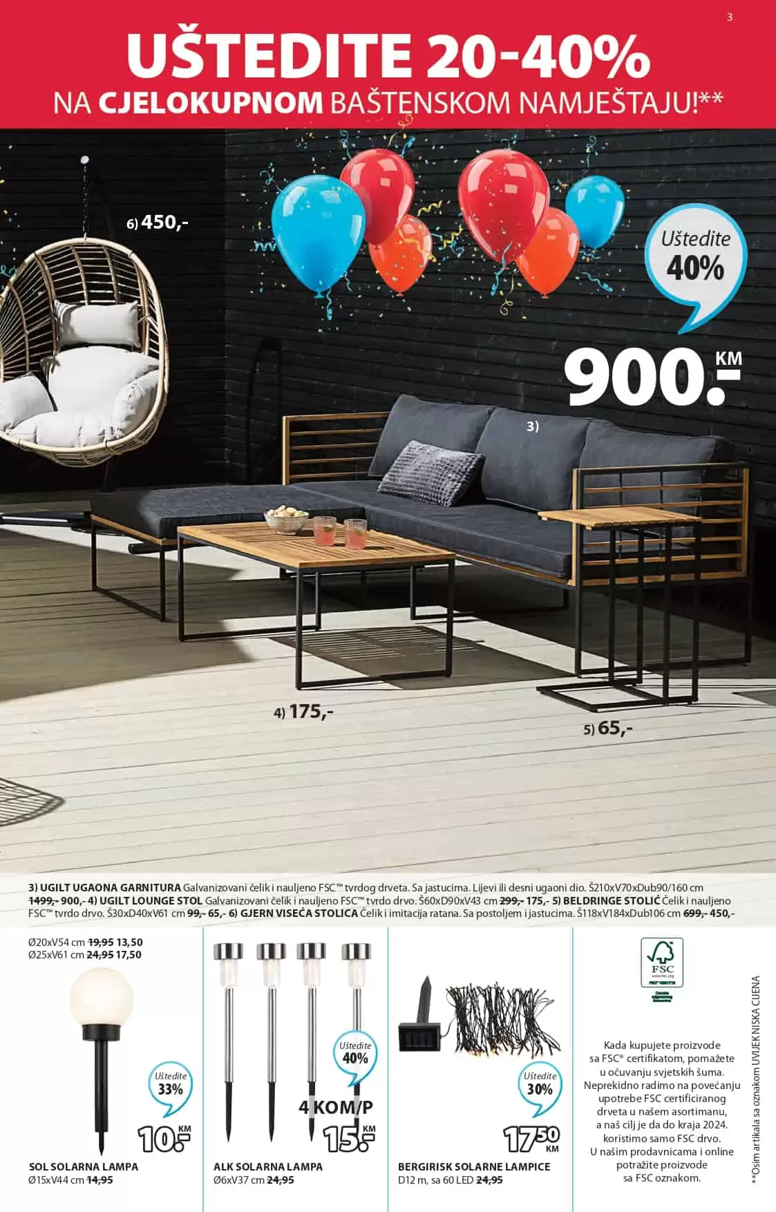 U JYSK prodavnicama ocekuju vas popusi i do 65%. Pogledaj novi jysk katalog i uzivajte u pogodnostima. Veliki izbor bastenskog namjestaja.