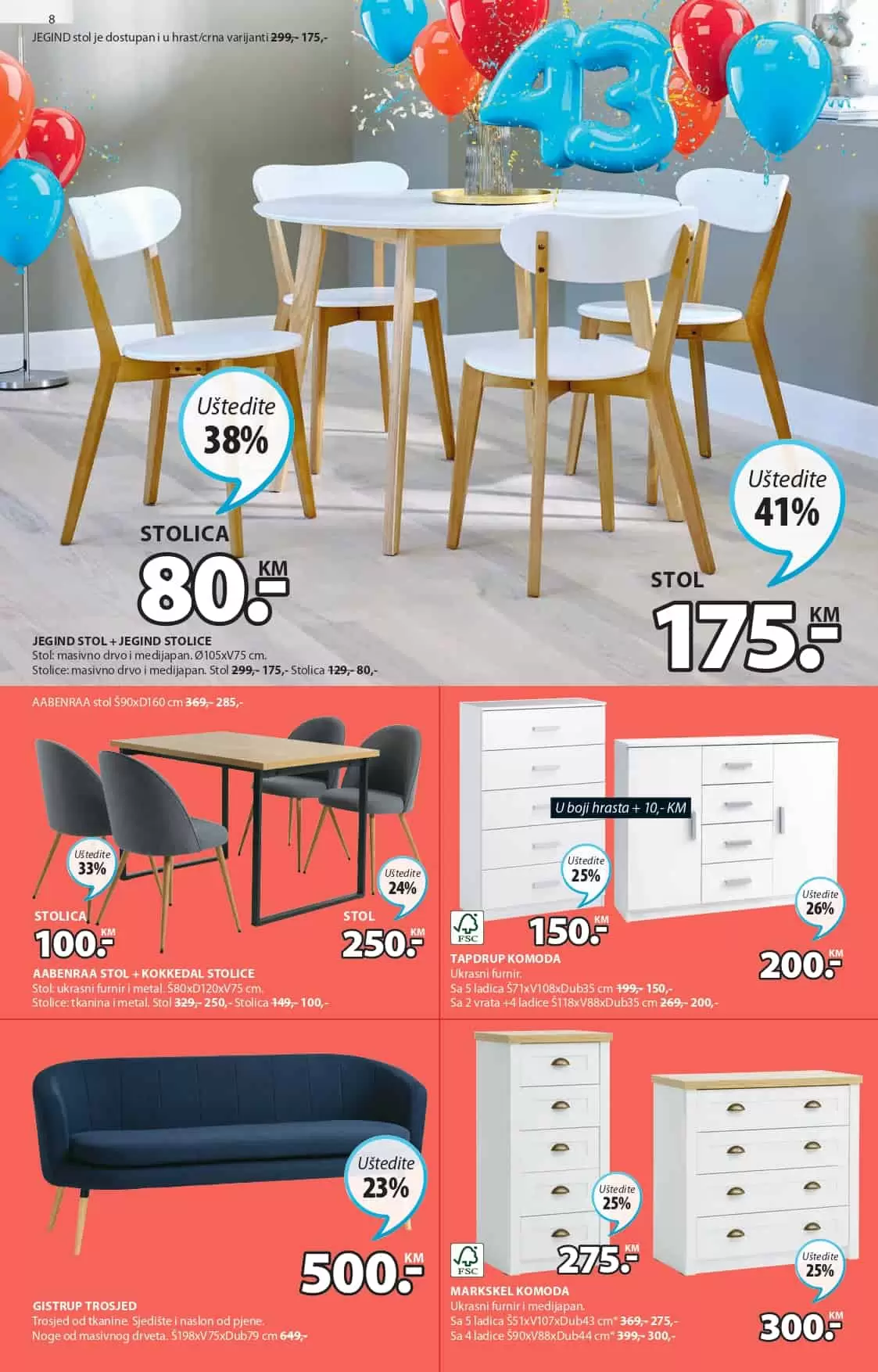 Novi JYSK Katalog donosi na akcijske cijene najmještaja, zavjesa, posteljine, dekorativnih predmeta. Pogledjate šta se nudi u Jysk prodavnicama!