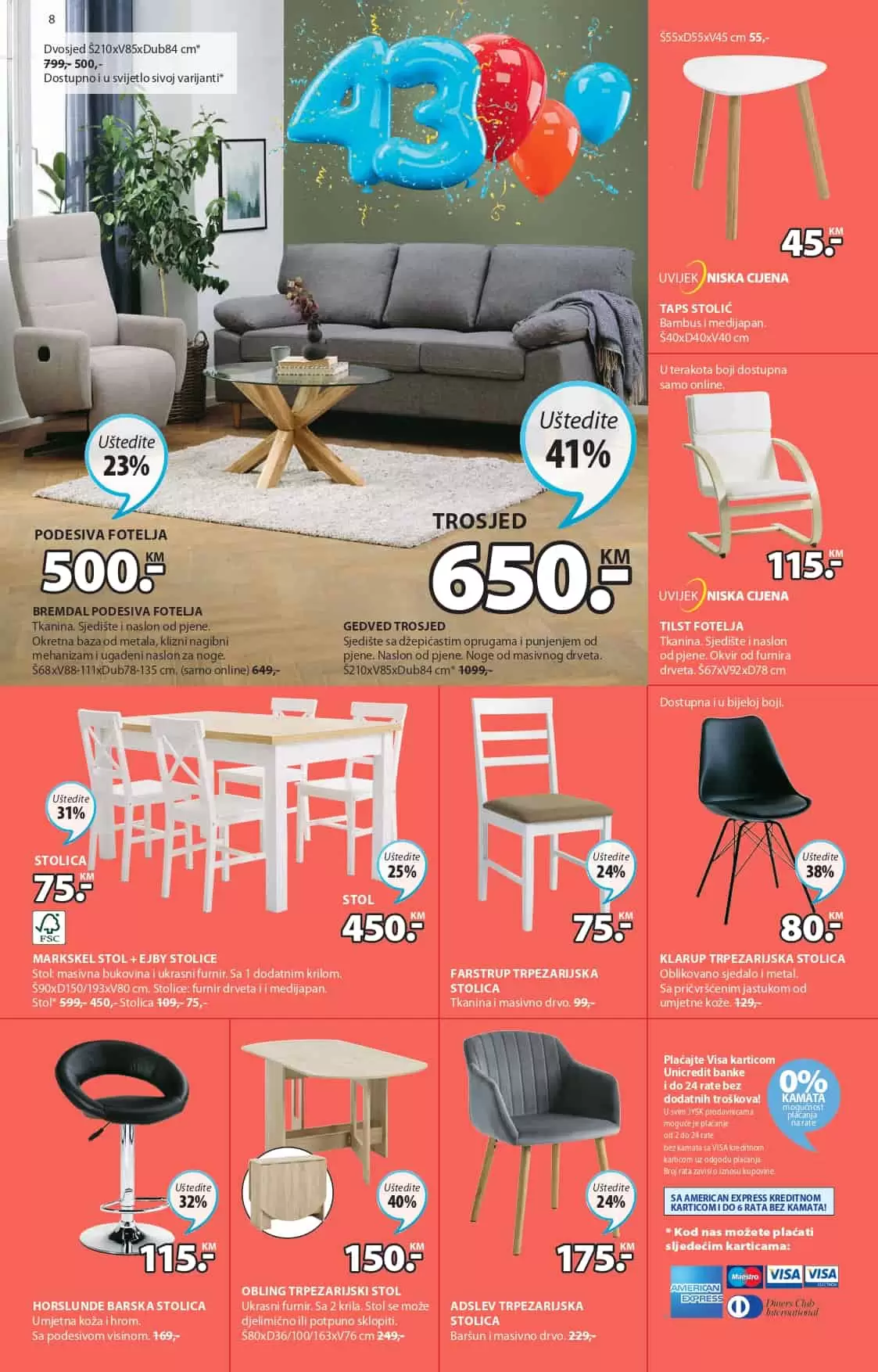 Jysk letak donosi nam super sniženje baštenskog namještaja, i kućnog tekstila. Pogledajte JYSK katalog i osvarite znatne uštede kupovinom JYSK namještaja!