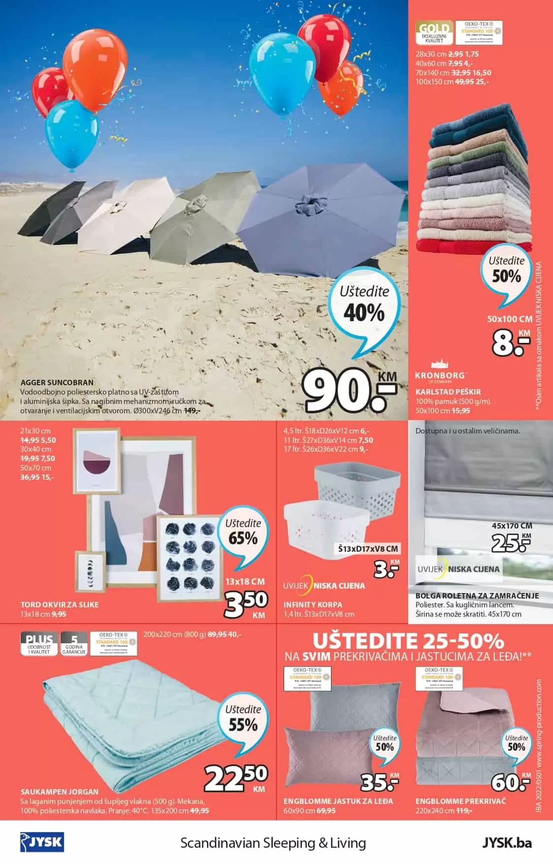 Jysk letak donosi nam super sniženje baštenskog namještaja, i kućnog tekstila. Pogledajte JYSK katalog i osvarite znatne uštede kupovinom JYSK namještaja!