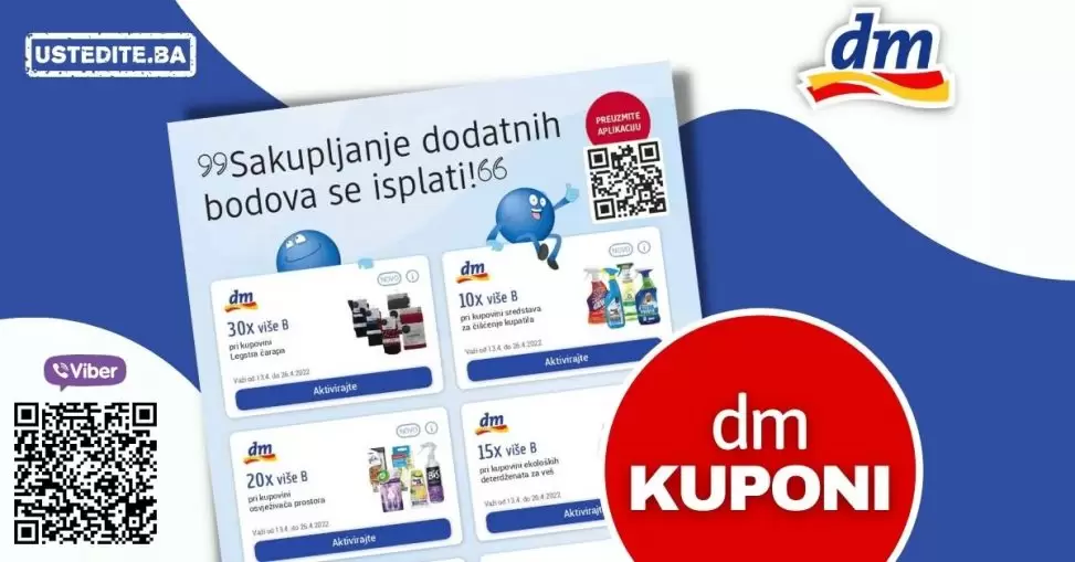 dm kuponi, sakupljaj bodove!
