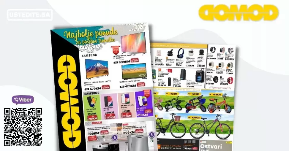 Domod katalog donosi nam supeer sniženje tehnike, bicikala, bijele i ugradbene tehnike!