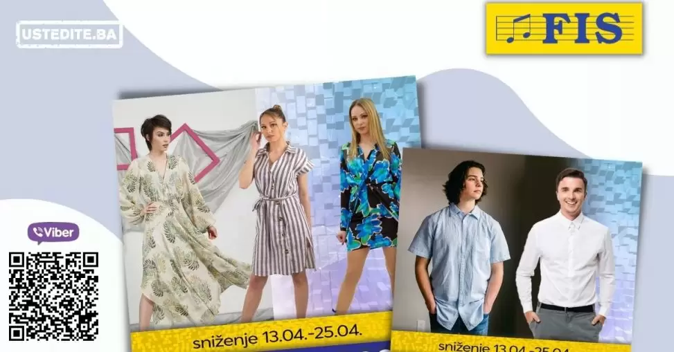 Sniženje za Uskrs u svim Fis prodajnim centrima! Obnovite svoju garderobu!