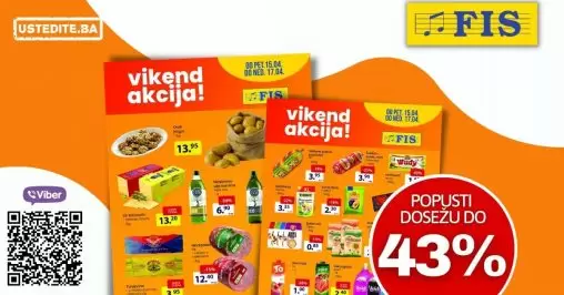 Fis vikend akcija donosi nam super cijene maslinovog ulja, sira Edamer i Gouda, Oraha jezgra. Kupujte po akcijskim cijenama!