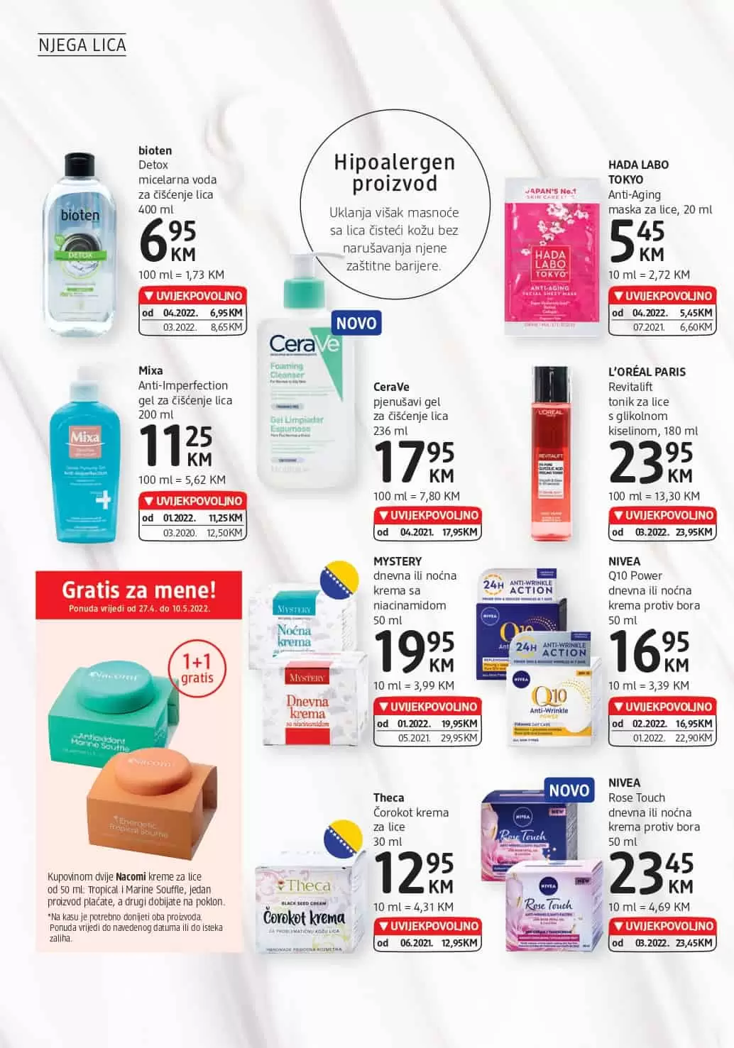 dm katalog donosi nam UVIJEKPOVOLJNO cijene! Uživajte u dm kataloškoj akciji i uštedite novac.