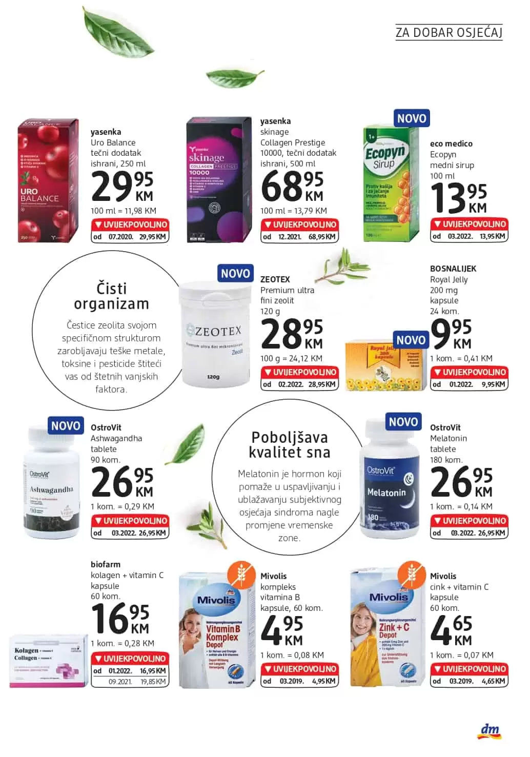 dm katalog donosi nam UVIJEKPOVOLJNO cijene! Uživajte u dm kataloškoj akciji i uštedite novac.