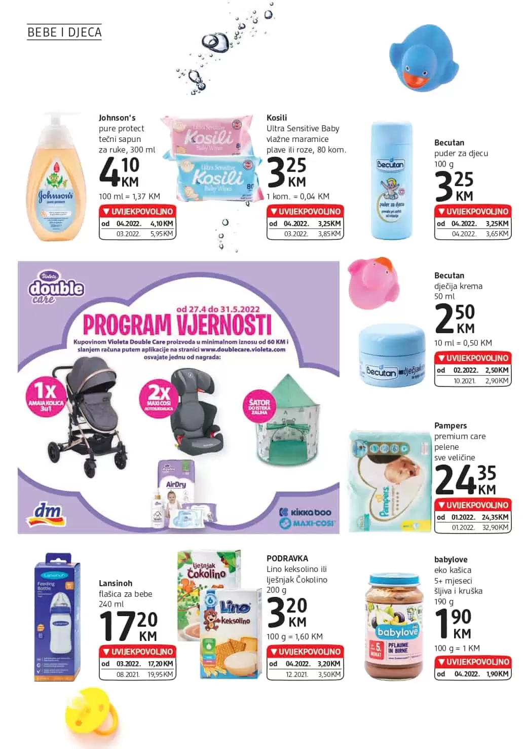dm katalog donosi nam UVIJEKPOVOLJNO cijene! Uživajte u dm kataloškoj akciji i uštedite novac.