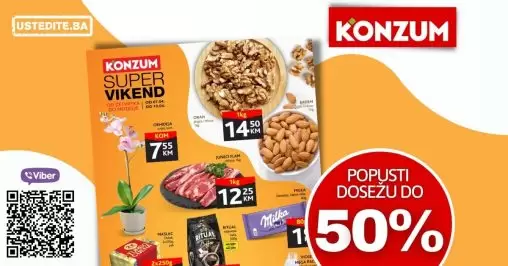 Konzum vikend akcija donos nam super cijene! Po akcijskim cijenama u svojoj omiljenoj Konzum prodavnici pronadjite Ariel deterdzent, instant kafu, nivea gel za tusiranje!